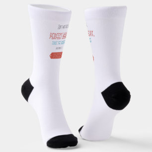 Calcetines Estilo retro tipográfico motivacional