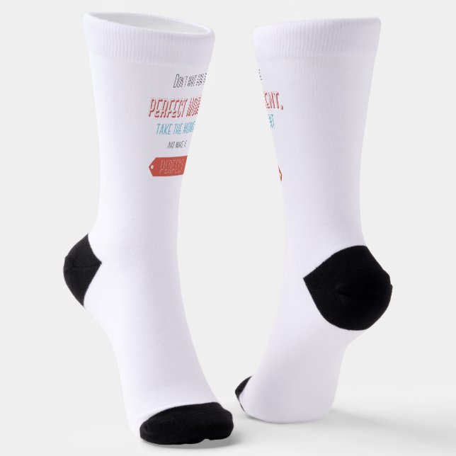 Calcetines Estilo retro tipográfico motivacional (Angular)
