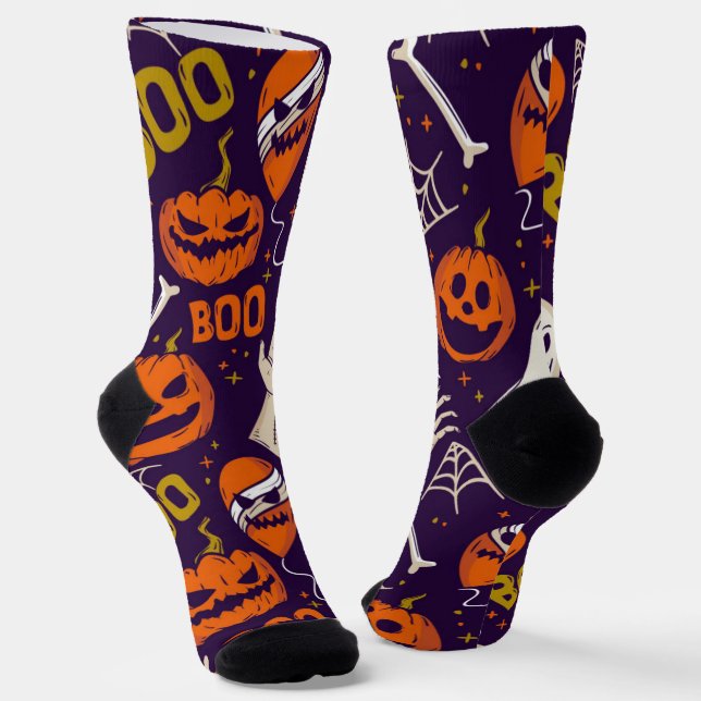 Calcetines Estilosos zócalos de Halloween (Angular)