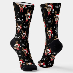 Calcetines Estrella mascota   Navidades de Personalizado Face