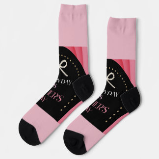 Calcetines Everyday is Mothers Day Elegance Pink Bow Socks