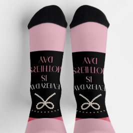 Calcetines Everyday is Mothers Day Elegance Pink Bow Socks