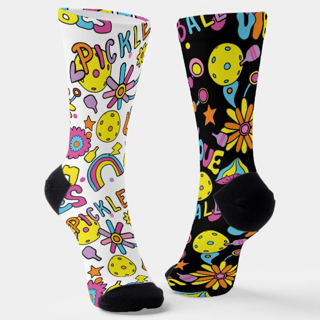 Calcetines 🤪 extraños, groovy, 90, para un pickleballer fres (Angular)