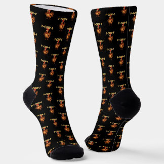 Calcetines F Caw F Chiste de Pollo Humor Oscuro Sarcasmo 