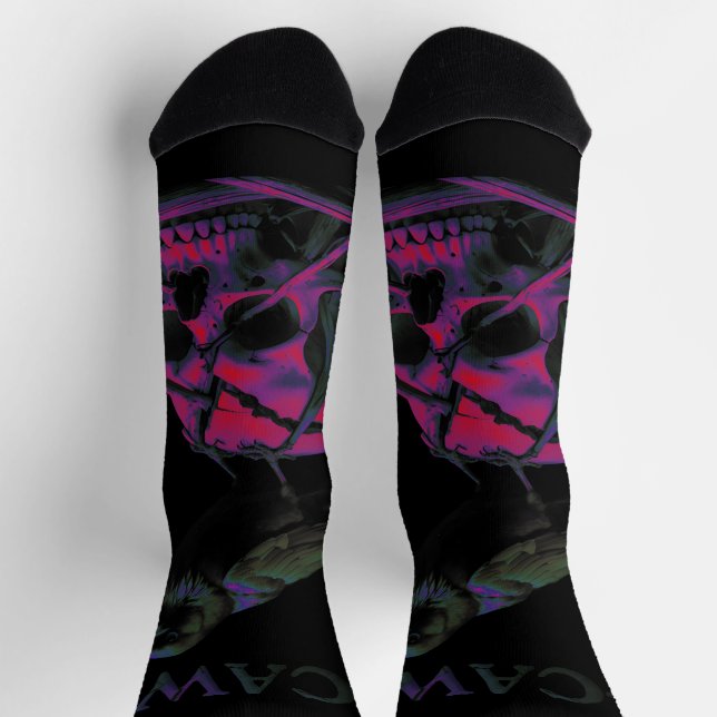 Calcetines F-Caw-F Funny Black Crow Bird (Arriba)