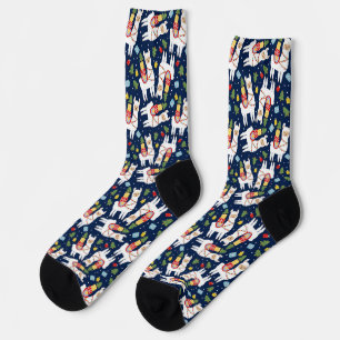 Calcetines Fa la la llamada Navidad divertido animal