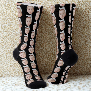 Calcetines Face Personalizado divertida foto cara personaliza