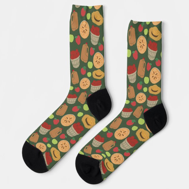 Calcetines Fall Fun Apple Picking Patterned (Izquierda)