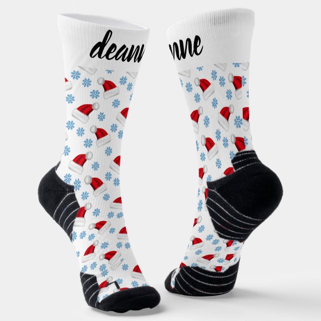 Calcetines Familia de Navidades graciosos y simples (Angular)