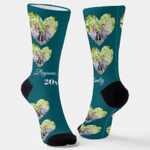 Calcetines familiares personalizados con foto de c