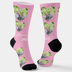 Calcetines familiares personalizados con foto del