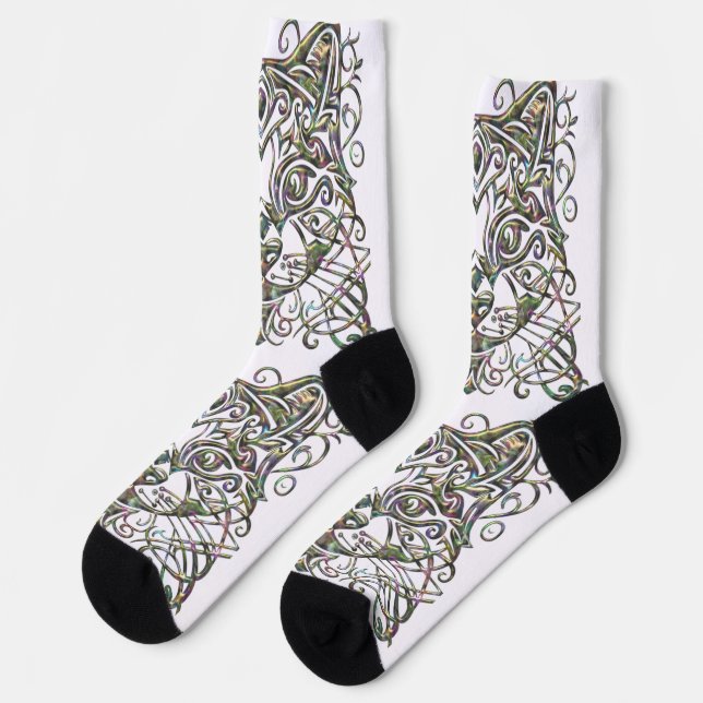 Calcetines Fancy Cat Abalone Socks (Izquierda)