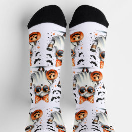 Calcetines Fantasma cruda de Halloween