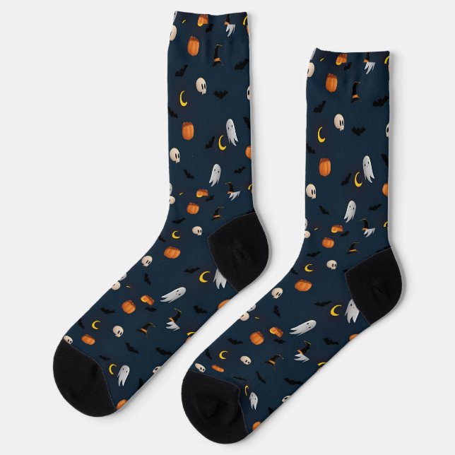 Calcetines Fantasmas de Halloween fantasmas adorables | Fun S (Izquierda)