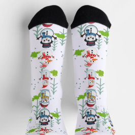 Calcetines Farting Snowmen Funny Christmas