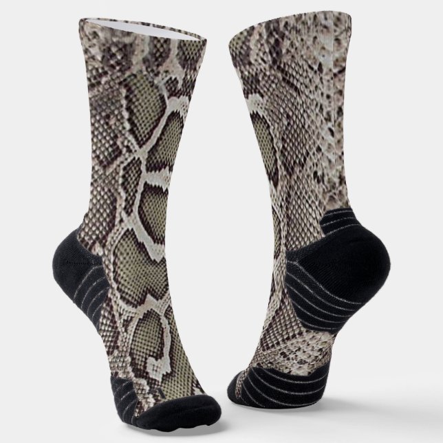 Calcetines Faux Boa Constrictor Snakeskin (Angular)