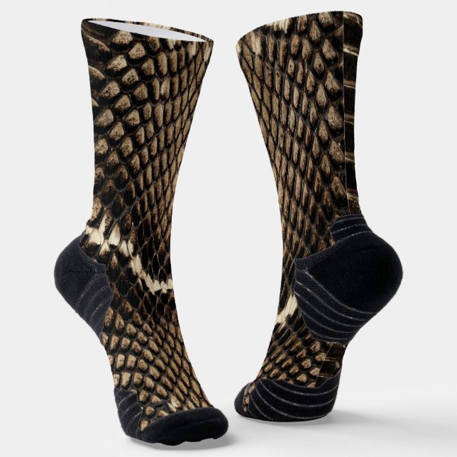 Calcetines Faux Cobra Snakeskin  (Angular)