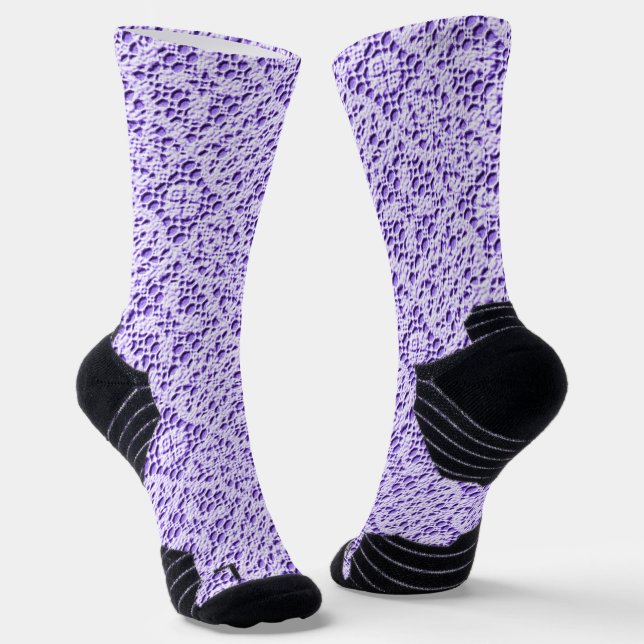 Calcetines Faux Crochet Mauve (Angular)
