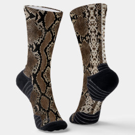Calcetines Faux Rock Python Snakeskin