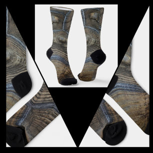 Calcetines Faux TortoiseShell Gris fotográfico y Brown