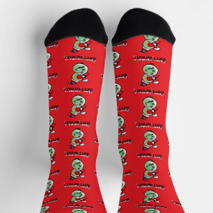 Calcetines Felices Fiestas (muñeco de nieve divertido)