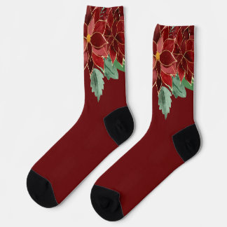 Calcetines Felicidad Navidad Poinsettia