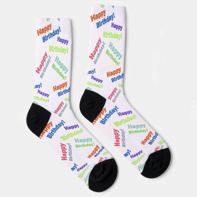 Calcetines Feliz Cumpleaños (Derecha)