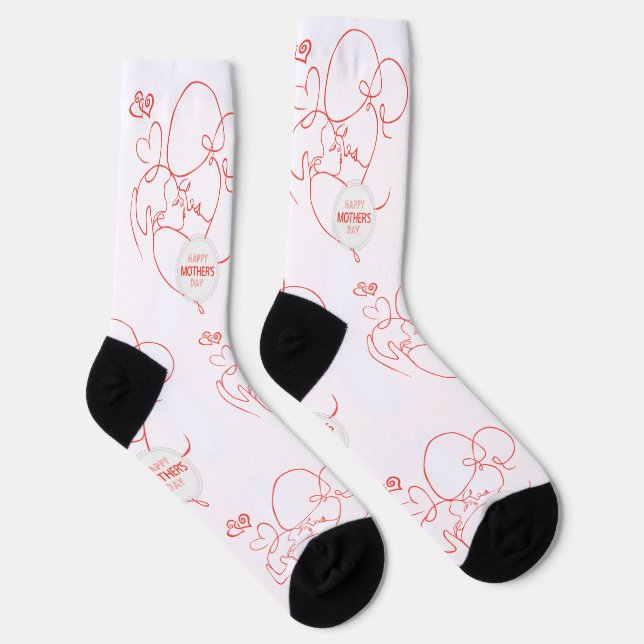 Calcetines Feliz día de la madre  (Derecha)