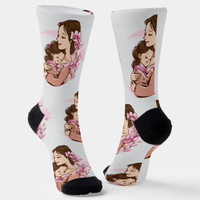 Calcetines Feliz Día de la Madre  (Angular)