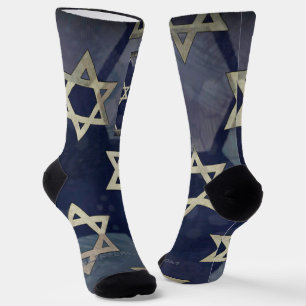 Calcetines Feliz Estrella de Hanukkah de David menorah Dreide