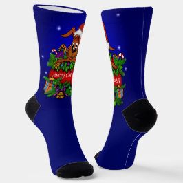 Calcetines Feliz Navidad con Navidades Conejo