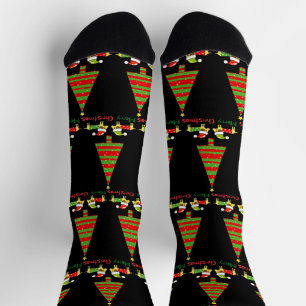 Calcetines Feliz Navidad (perros Santa)