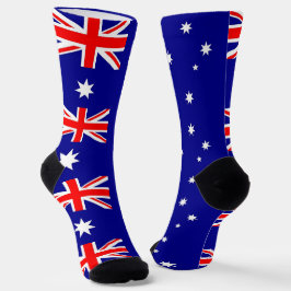 Calcetines femeninos con bandera de Australia