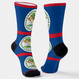 Calcetines femeninos con bandera de Belice
