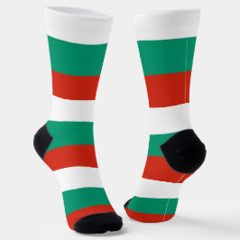 Calcetines femeninos con bandera de Bulgaria