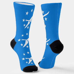 Calcetines femeninos con bandera de Corpus Christi