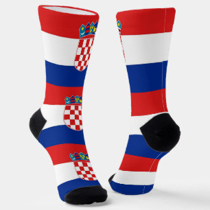 Calcetines femeninos con bandera de Croacia