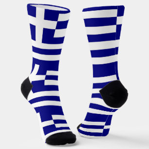 Calcetines femeninos con bandera de Grecia