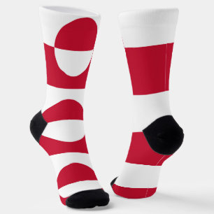 Calcetines femeninos con bandera de Groenlandia