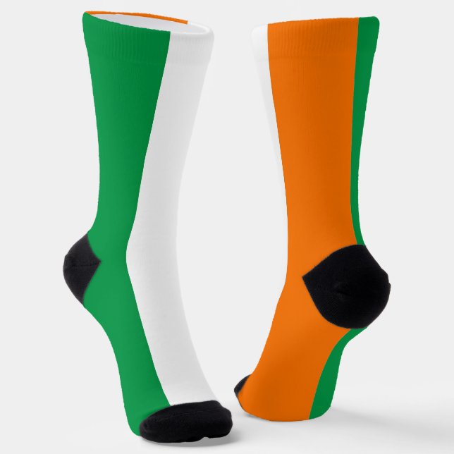 Calcetines femeninos con bandera de Irlanda (Angular)