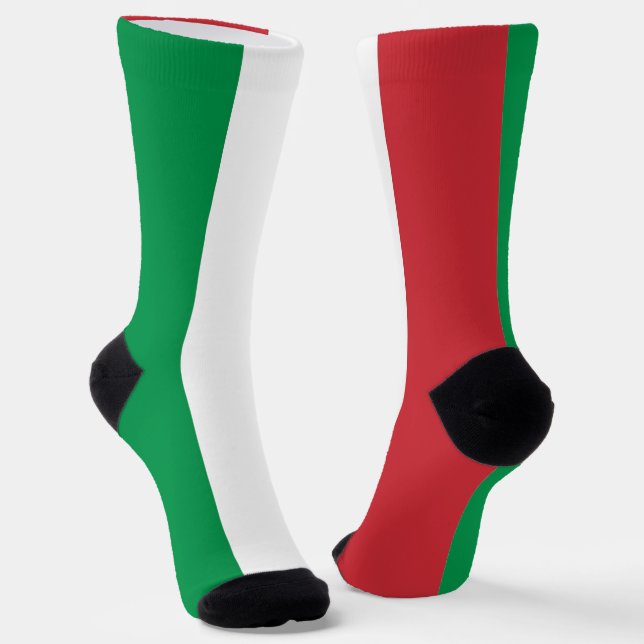 Calcetines femeninos con bandera de Italia (Angular)