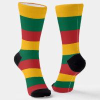 Calcetines femeninos con bandera de Lituania