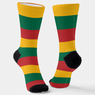 Calcetines femeninos con bandera de Lituania
