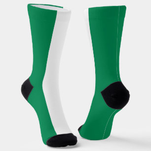 Calcetines femeninos con bandera de Nigeria
