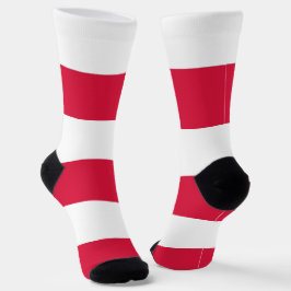 Calcetines femeninos con bandera de Polonia