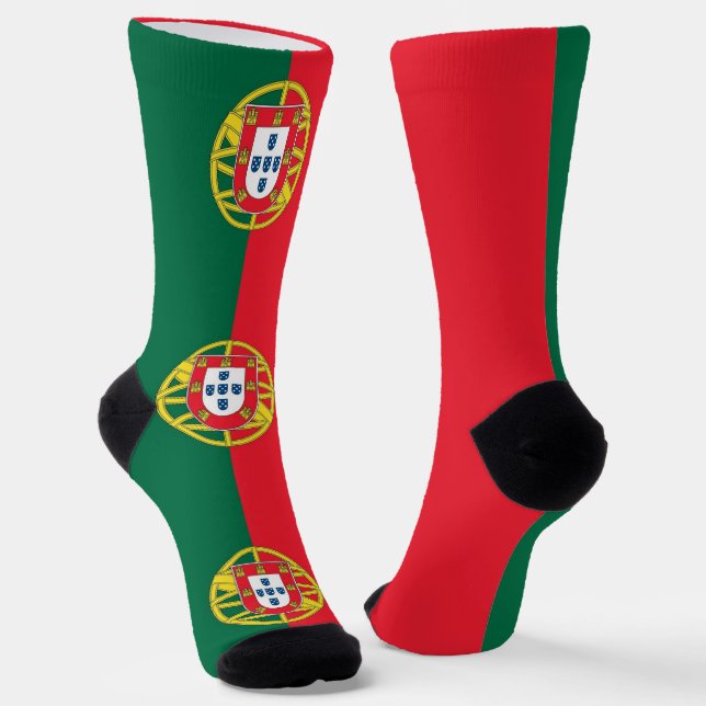 Calcetines femeninos con bandera de Portugal (Angular)