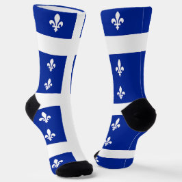 Calcetines femeninos con bandera de Quebec, Canadá