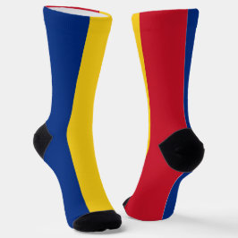 Calcetines femeninos con bandera de Rumania