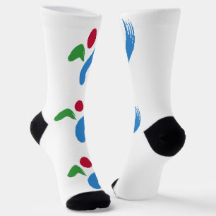 Calcetines femeninos con bandera de Seúl, Corea de