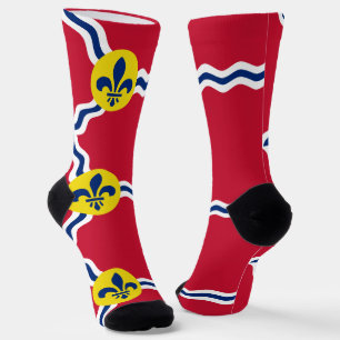 Calcetines femeninos con bandera de St. Louis, Mis